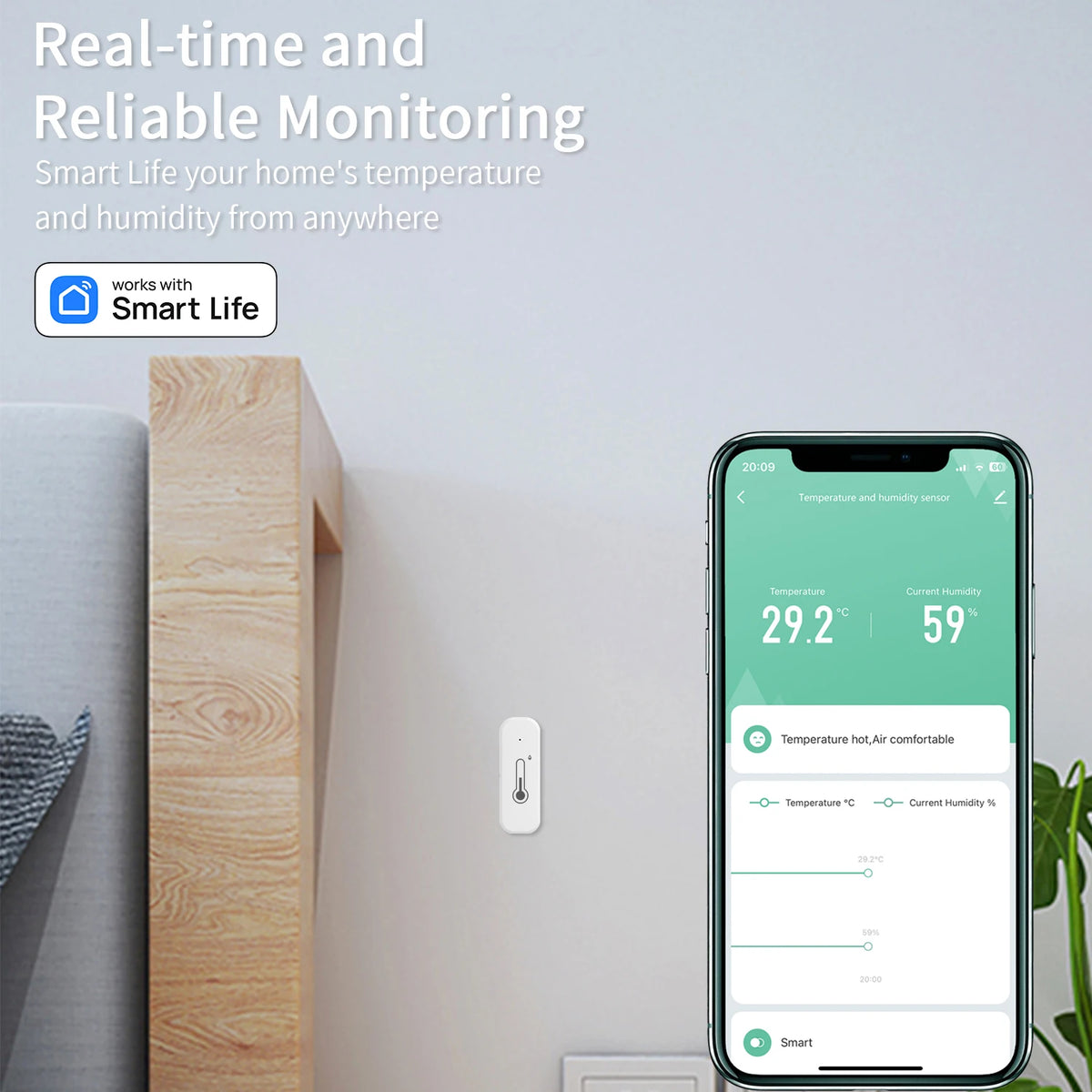 Smart WiFi Thermometer & Hygrometer