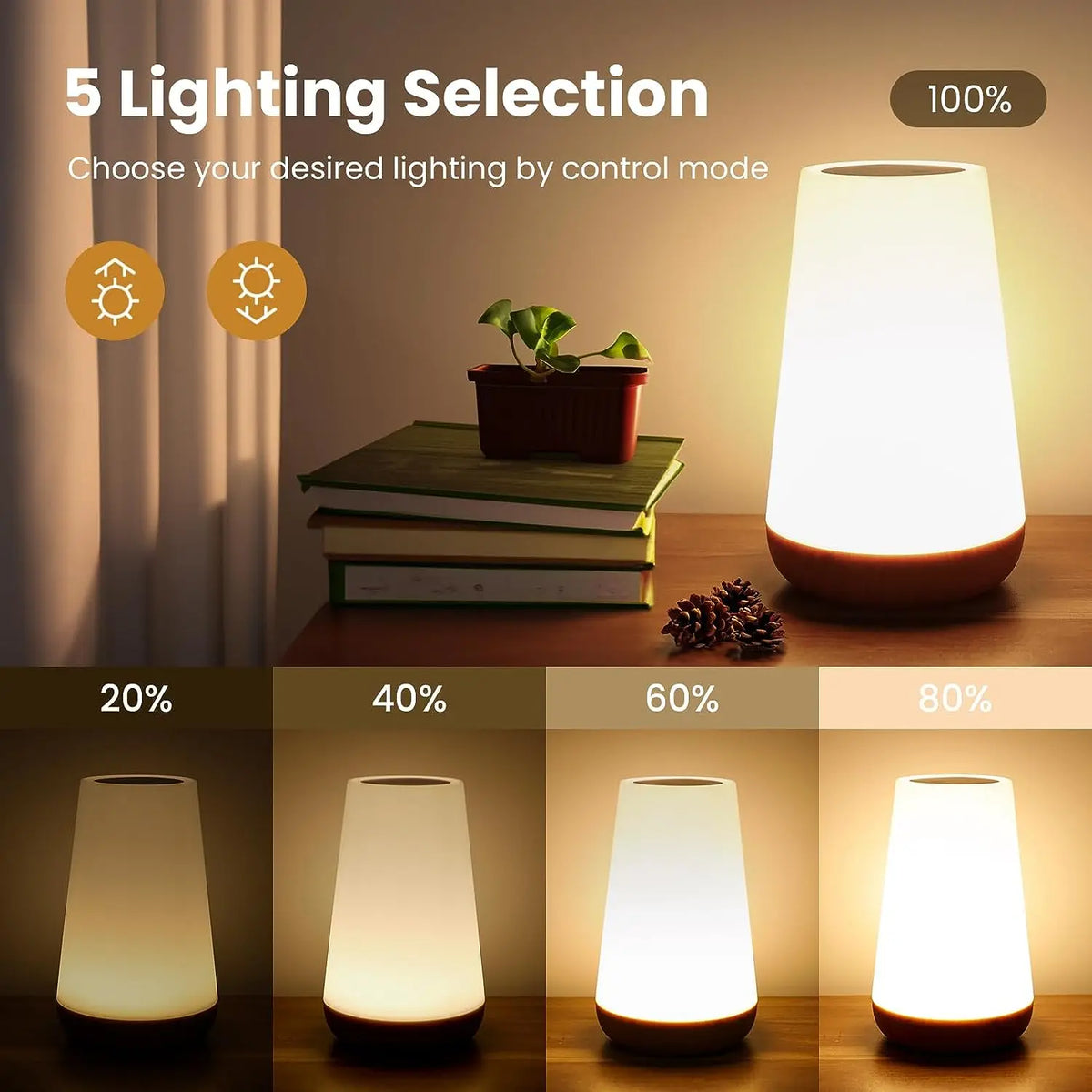 Color Changing Touch Table Lamp – 13 Colors