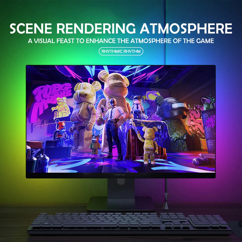 Screen Sync Gaming Light Strip for Monitors