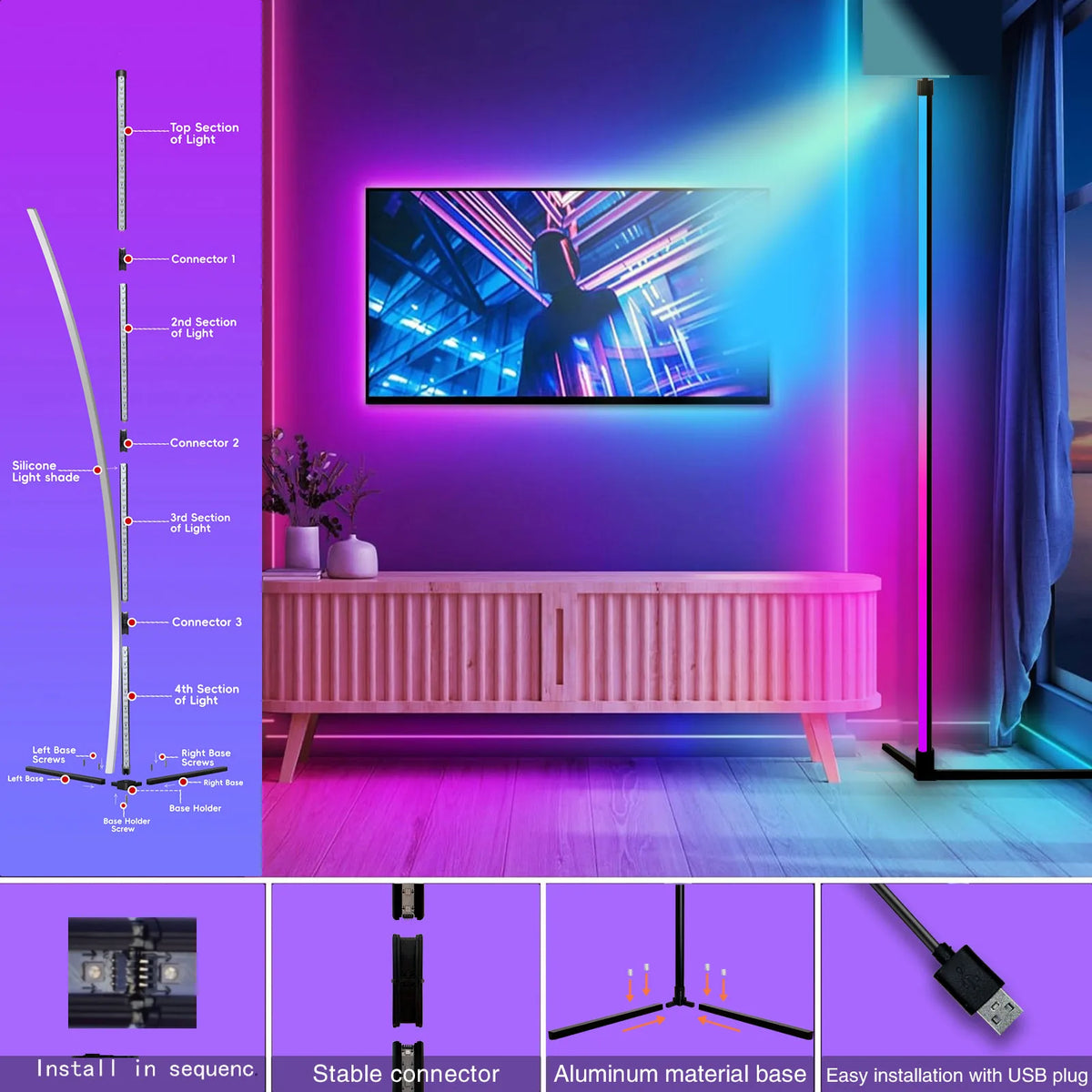 Dream Color RGB Floor Lamp with Music Sync
