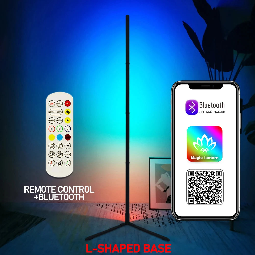 RGBIC Smart Floor Lamp – App & Remote Control