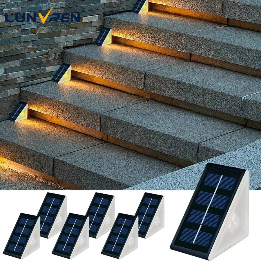 Solar RGB Step Lights – IP67 Waterproof