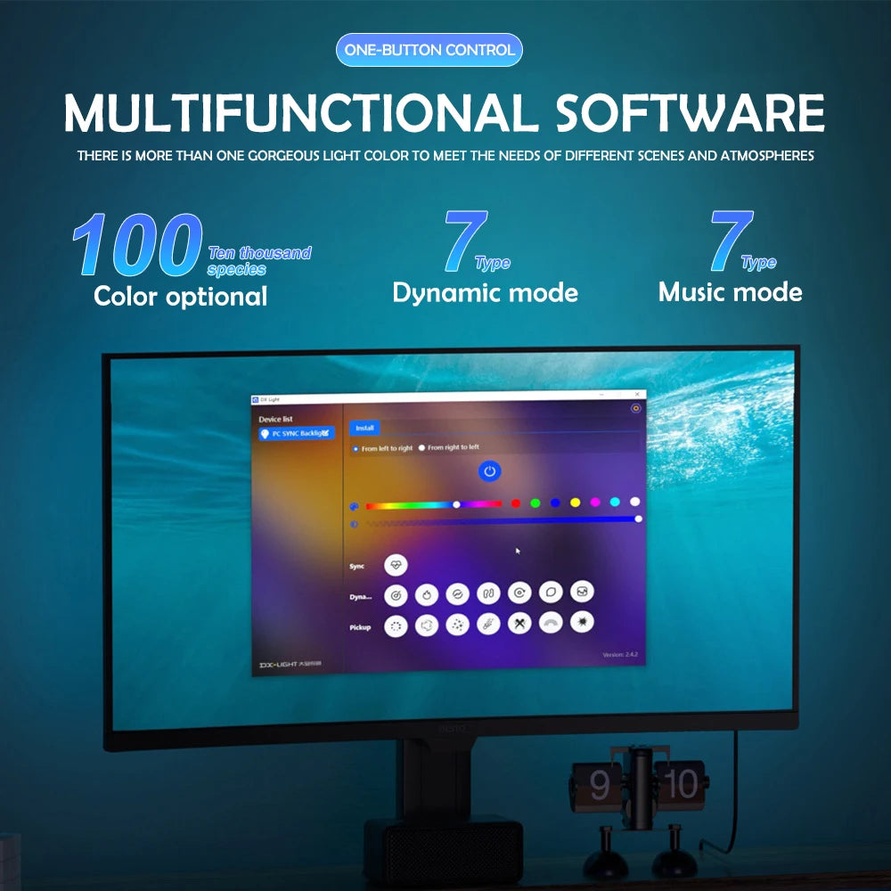 Screen Sync Gaming Light Strip for Monitors