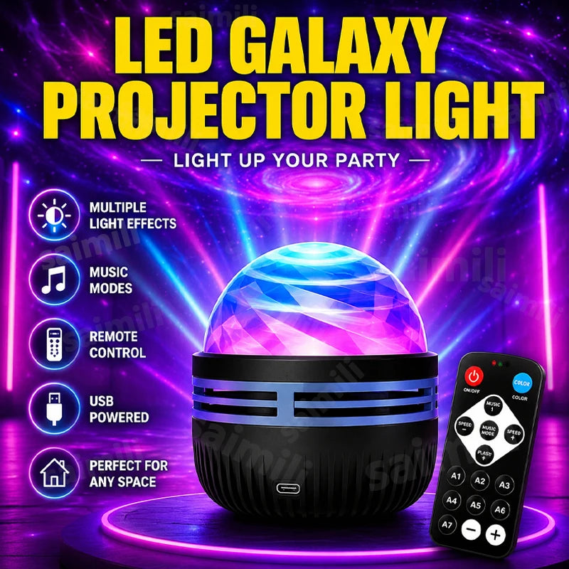 Galaxy & Aurora Star Projector Night Light