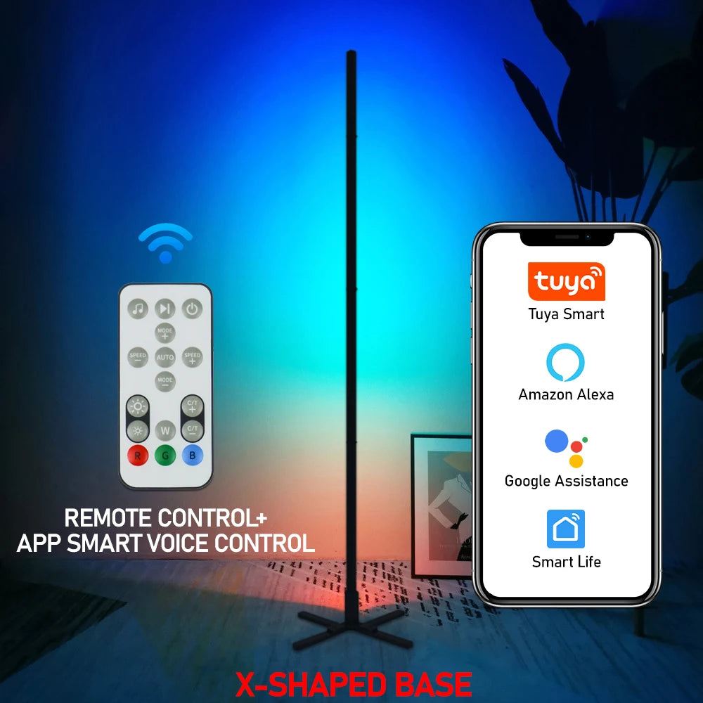 RGBIC Smart Floor Lamp – App & Remote Control