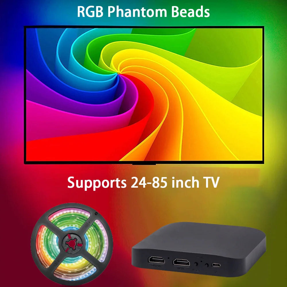 Smart TV Backlight Kit with HDMI Sync Box