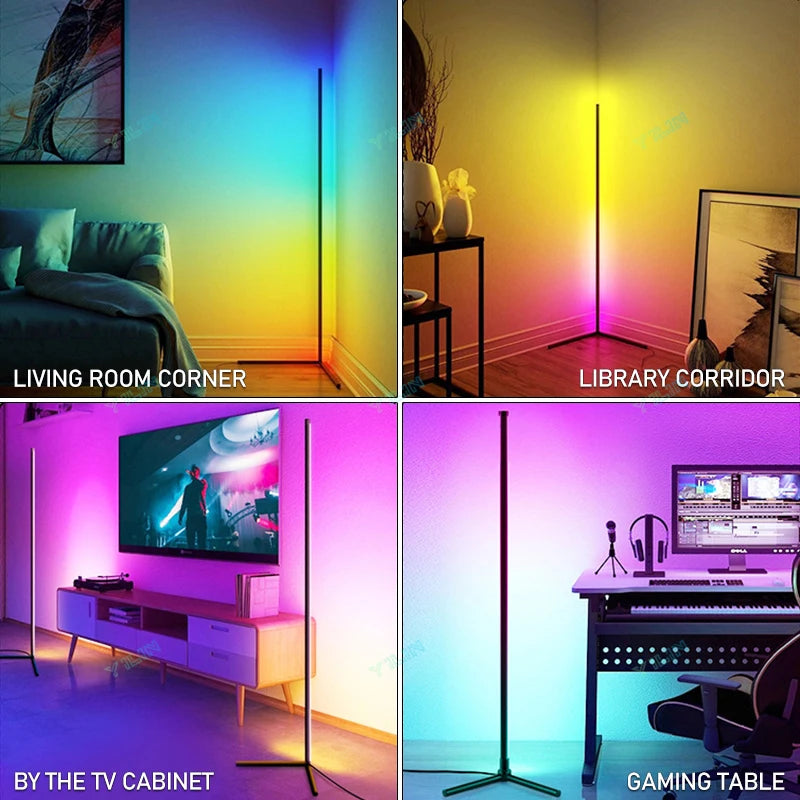 RGBIC Smart Floor Lamp – App & Remote Control