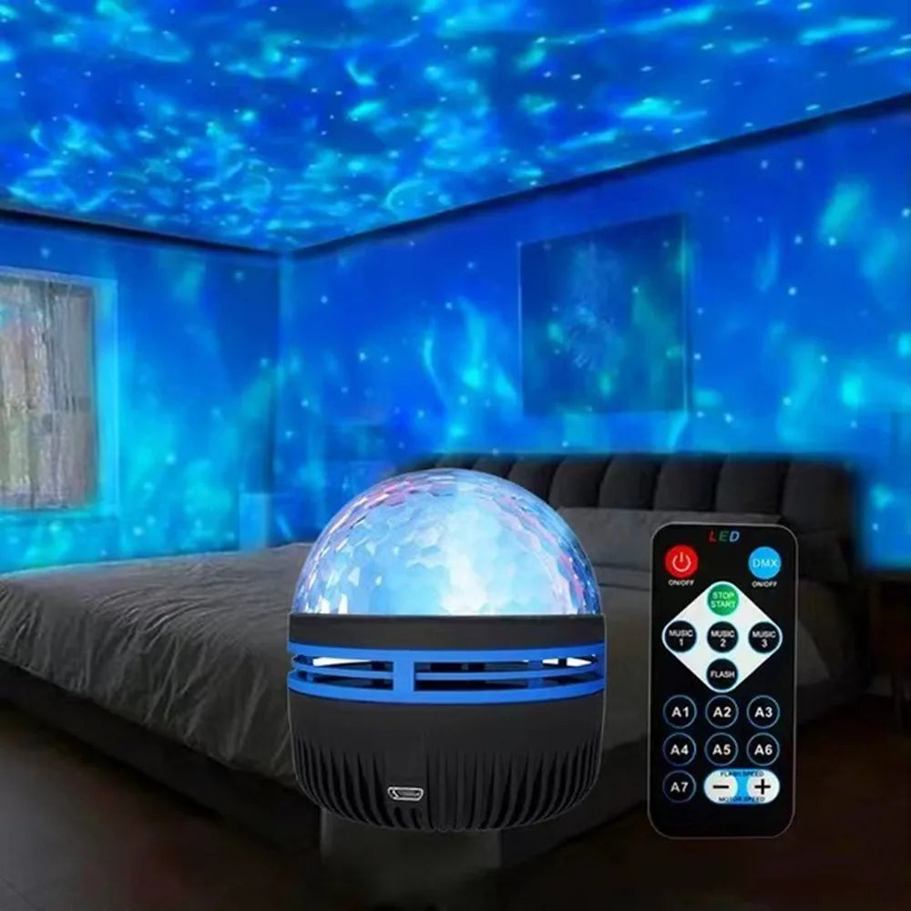 Galaxy & Aurora Star Projector Night Light