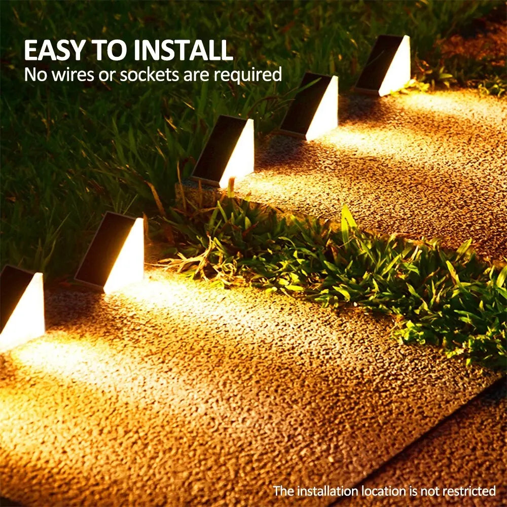 Solar RGB Step Lights – IP67 Waterproof