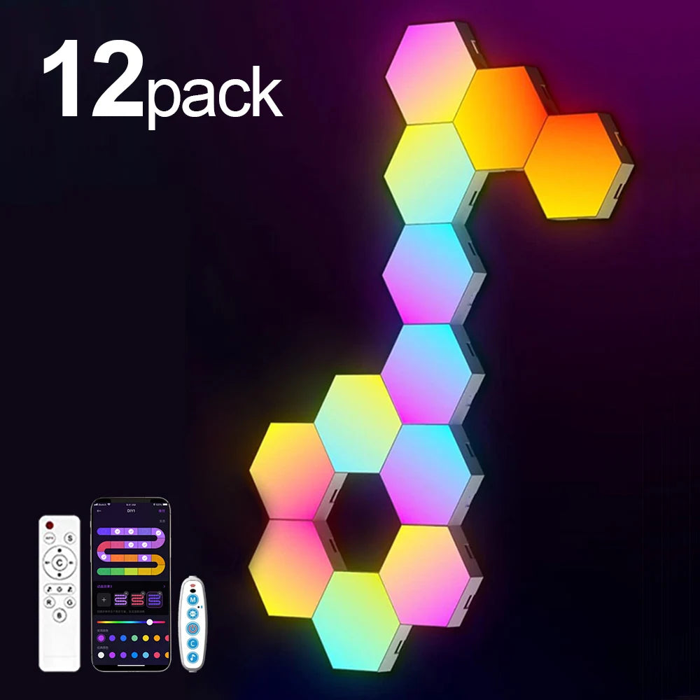 Smart Hexagon Light Panels – Music Sync