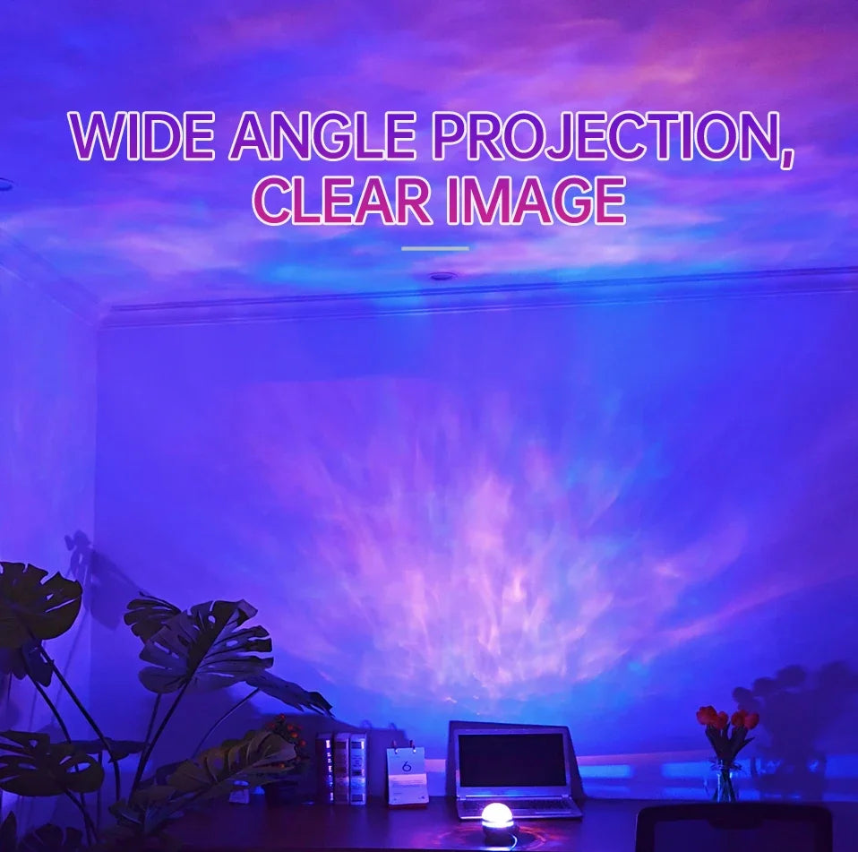 Galaxy & Aurora Star Projector Night Light