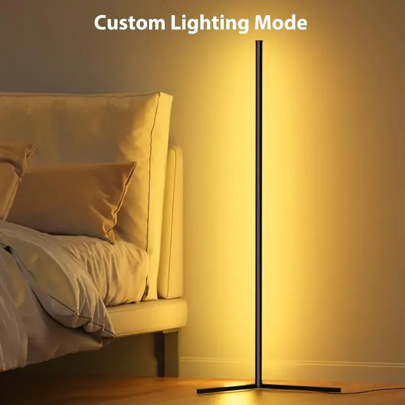 Smart RGB Corner Floor Lamp with Music Sync
