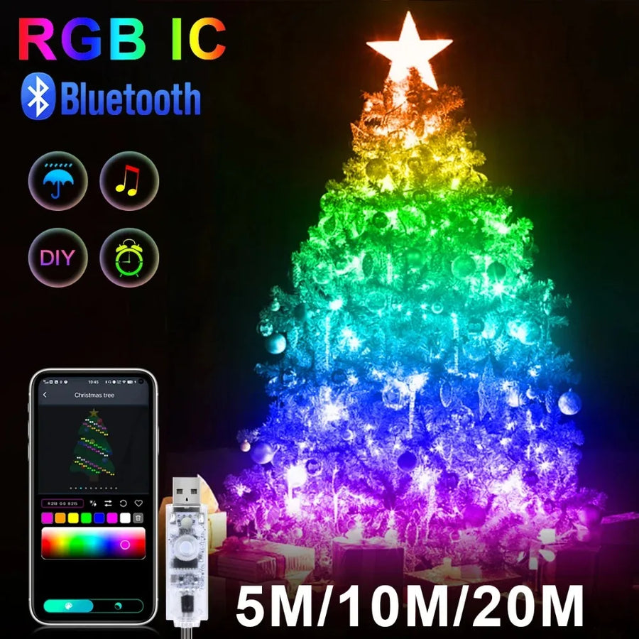 RGBIC Smart Fairy String Lights – App & Music Sync