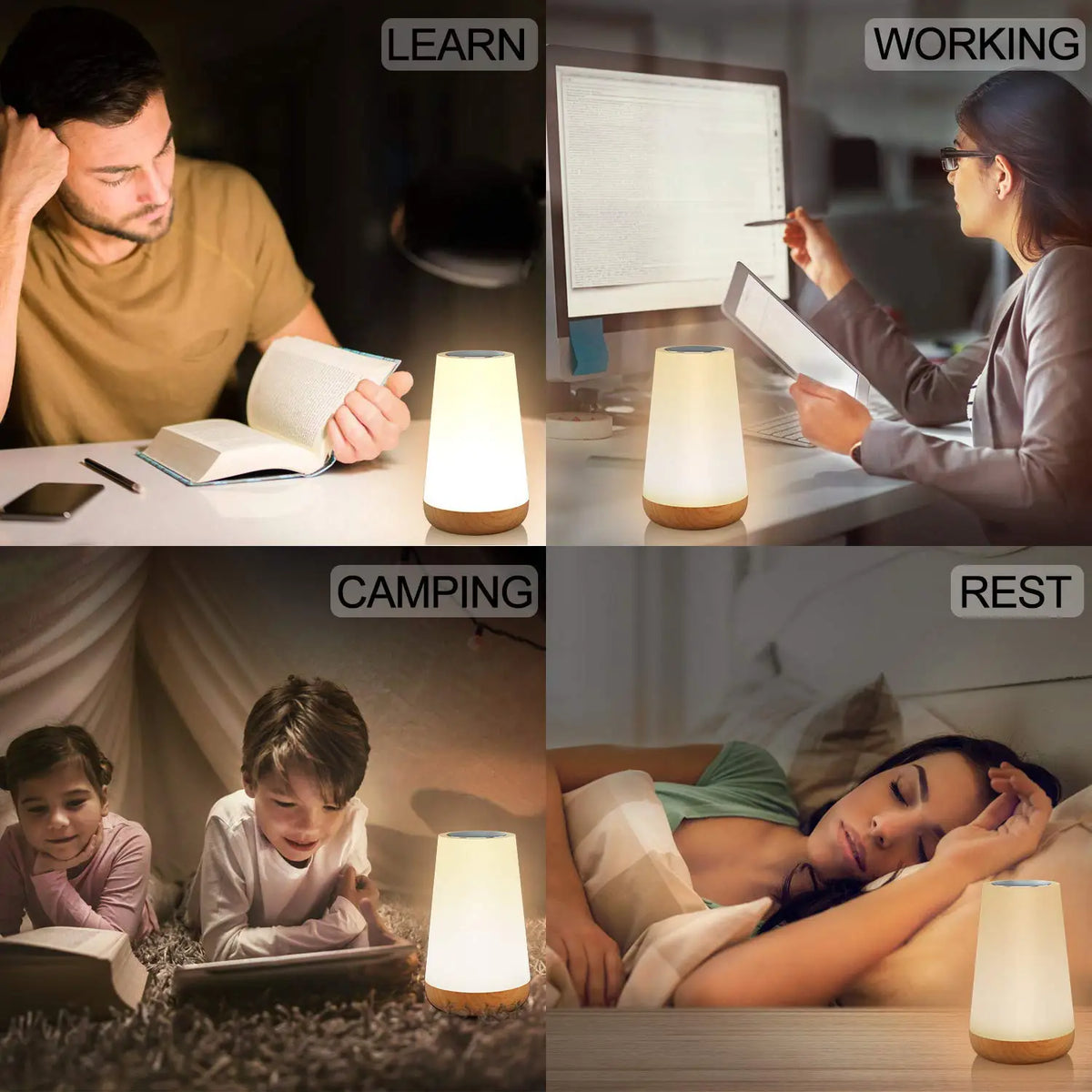 Color Changing Touch Table Lamp – 13 Colors