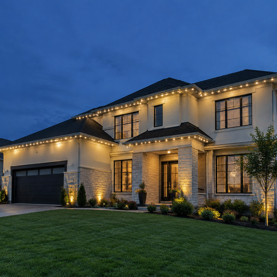 Smart RGBIC Permanent Outdoor Lights – App & Remote Control